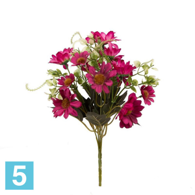 Букет маргариток*5 искусственный Alseed, h-30 см.