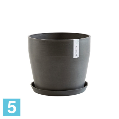 Напольное кашпо Ecopots Sankara, антрацит 40-d, 35-h в #REGION_NAME_DECLINE_PP#