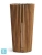 Кашпо TREEZ Effectory Timberline Высокий конус, тёмное дерево 43-d, 80-h