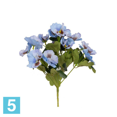 Букет Анютины глазки*7 искусственный Alseed, h-32 см., микс