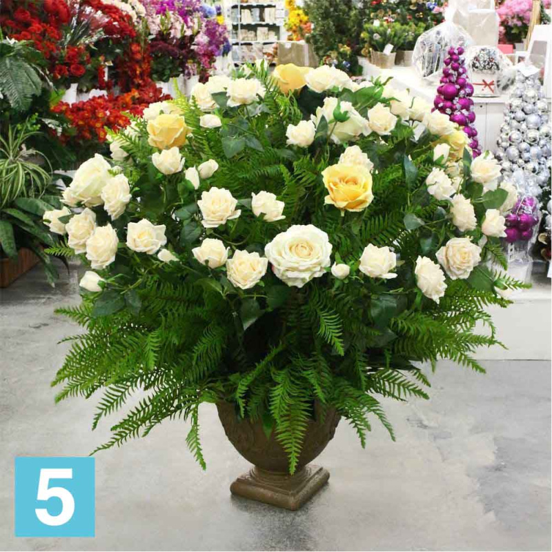 Композиция напольная цветоч. искусственная Alseed, h-70 см.