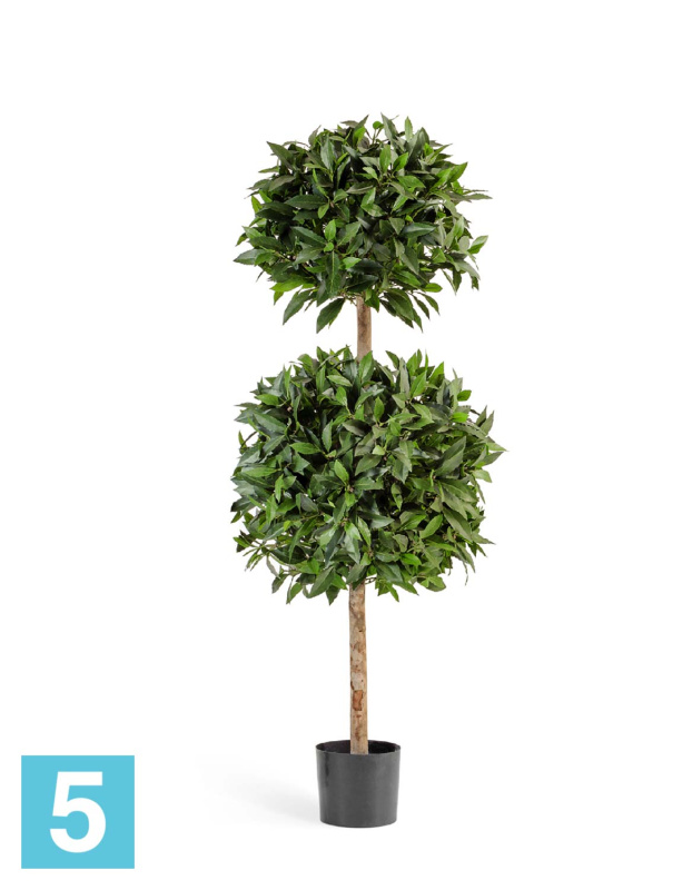 Лавр шар двойной искусственный TREEZ Collection де люкс 125h