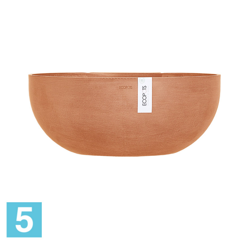 Подвесное кашпо Ecopots Sofia, терракотовое 43-l, 25-w, 18-h