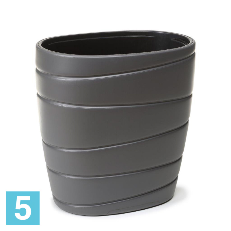 Кашпо Lamela Passa, антрацит 60-l, 40-w, 60-h