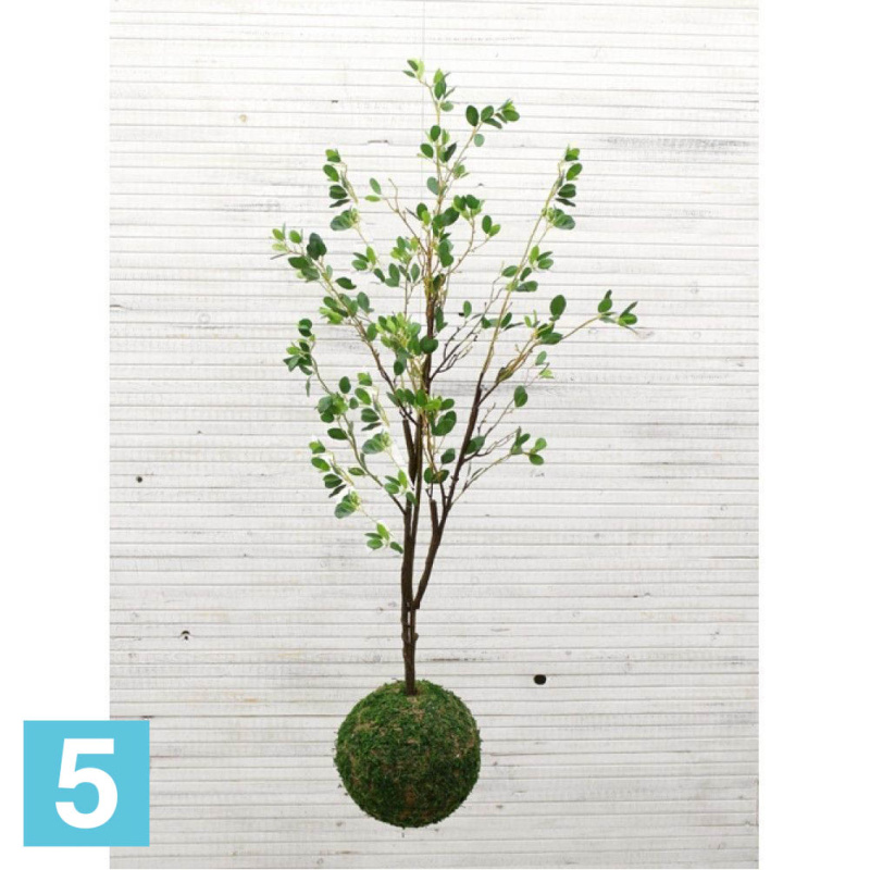 Кокедама искусственная Alseed, d-27 Дерево с молод.побег., h-16