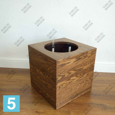 Кашпо CUBO DE MADERA - CRESTA 40-l, 40-w, 40-h, коричневое в #REGION_NAME_DECLINE_PP#