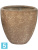 Кашпо Polystone plain couple, каменное d-80 h-80 см