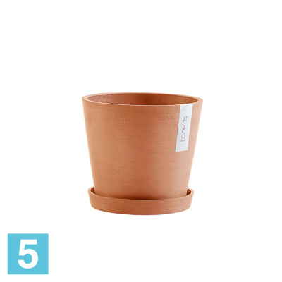 Настольное Кашпо Ecopots Amsterdam, терракотовое 20-d, 18-h в #REGION_NAME_DECLINE_PP#