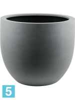 Кашпо Argento new egg pot, натуральное серое d-45 h-38 см в #REGION_NAME_DECLINE_PP#