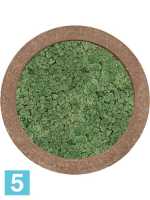 Картина из искусственного мха polystone rock 100% северный мох (мох зеленый) d-80 h-5 см в Москве