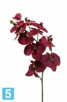 Искусственный цветок для декора орхидея Фаленопсис 9 цветков h100 см фиолетовый