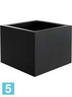 Кашпо Argento, куб, черное l-30 w-30 h-30 см в #REGION_NAME_DECLINE_PP#