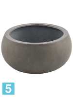 Кашпо Grigio low, шар natural-бетон d-40 h-18 см в #REGION_NAME_DECLINE_PP#