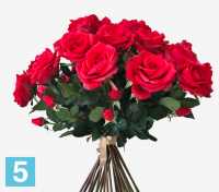 Искусственный букет из красных роз Элизабет 85h (25шт.) в #REGION_NAME_DECLINE_PP#
