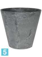 Кашпо Artstone claire pot, серое d-17 h-15 см в #REGION_NAME_DECLINE_PP#