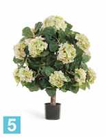Искусственный цветок в горшке Гортензия куст Макси кремово-зеленый TREEZ Collection в #REGION_NAME_DECLINE_PP#