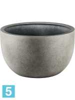 Кашпо Grigio new egg pot low natural-бетон d-80 h-47 см в #REGION_NAME_DECLINE_PP#