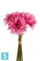 Искусственный букет из Гербер 27h розовый (5 цветков) в #REGION_NAME_DECLINE_PP#