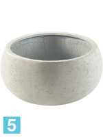 Кашпо Grigio low, шар antique, белое-бетон d-95 h-44 см в #REGION_NAME_DECLINE_PP#
