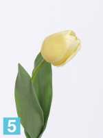 Искусственный букет из тюльпанов Sensitive Botanic светло-желтые 3 шт. 48h см в #REGION_NAME_DECLINE_PP#