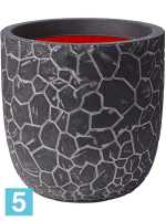 Кашпо Capi nature clay nl planter ball, антрацит d-43 h-41 см в #REGION_NAME_DECLINE_PP#