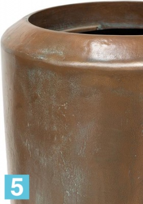 Высокое кашпо Fleur ami Loft Verdigris bronze 31-d, 100-h, бронзовое в #REGION_NAME_DECLINE_PP#